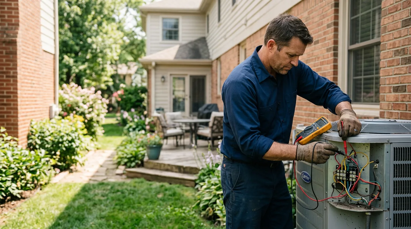 HVAC technician working near Natrona, WY